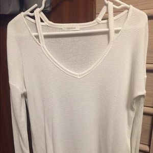 NWOT Cherish Waffle Top